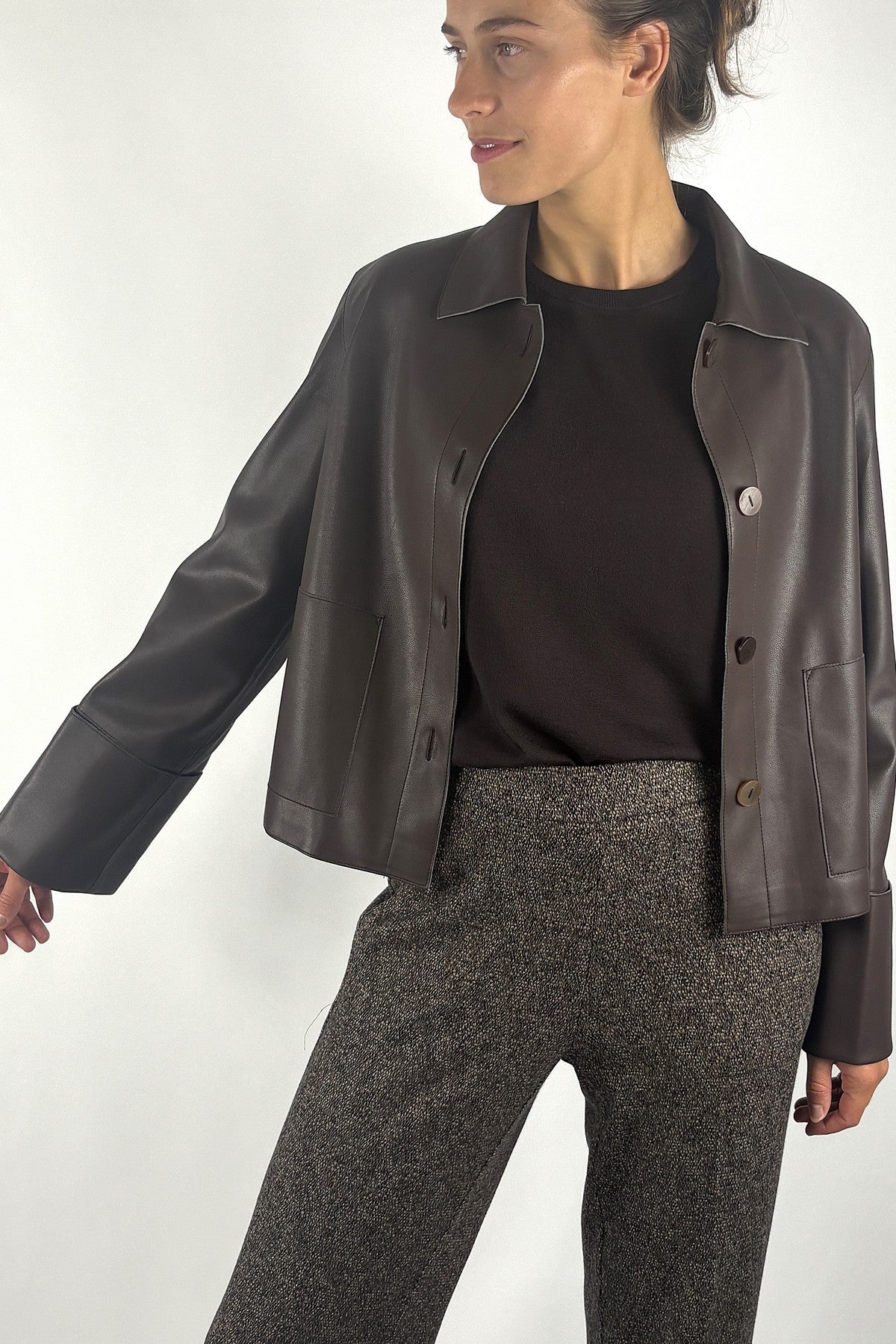 FFC vest in veganistisch leder – Chocolat