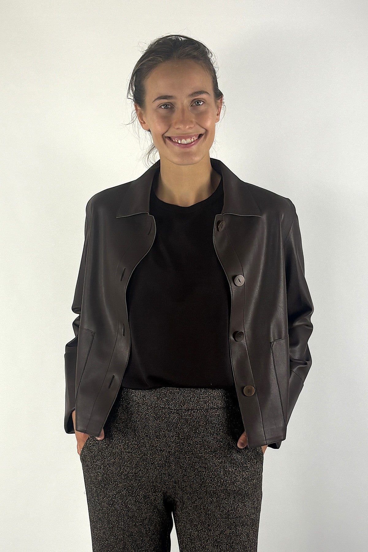 FFC vest in veganistisch leder – Chocolat