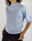 FFC - 14068 | 1432 - Pull col montant - lichtblauw