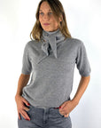 FFC Fashion 16015 triangle sjaal wol & kasjmier – Light Grey