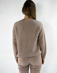 FFC - 12081 | 1249 - Pull V cashmere/zijde - macchiato