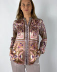 Hale Bob - Etta | 58AT210A - Bloes knoopjes print - burgundy