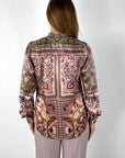 Hale Bob - Etta | 58AT210A - Bloes knoopjes print - burgundy