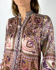 Hale Bob - Etta | 58AT210A - Bloes knoopjes print - burgundy