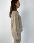 Hemisphere - 252C505LX-17 - Pull col montant cashmeremix - desert camel