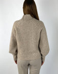 Hemisphere - 252C505LX-17 - Pull col montant cashmeremix - desert camel