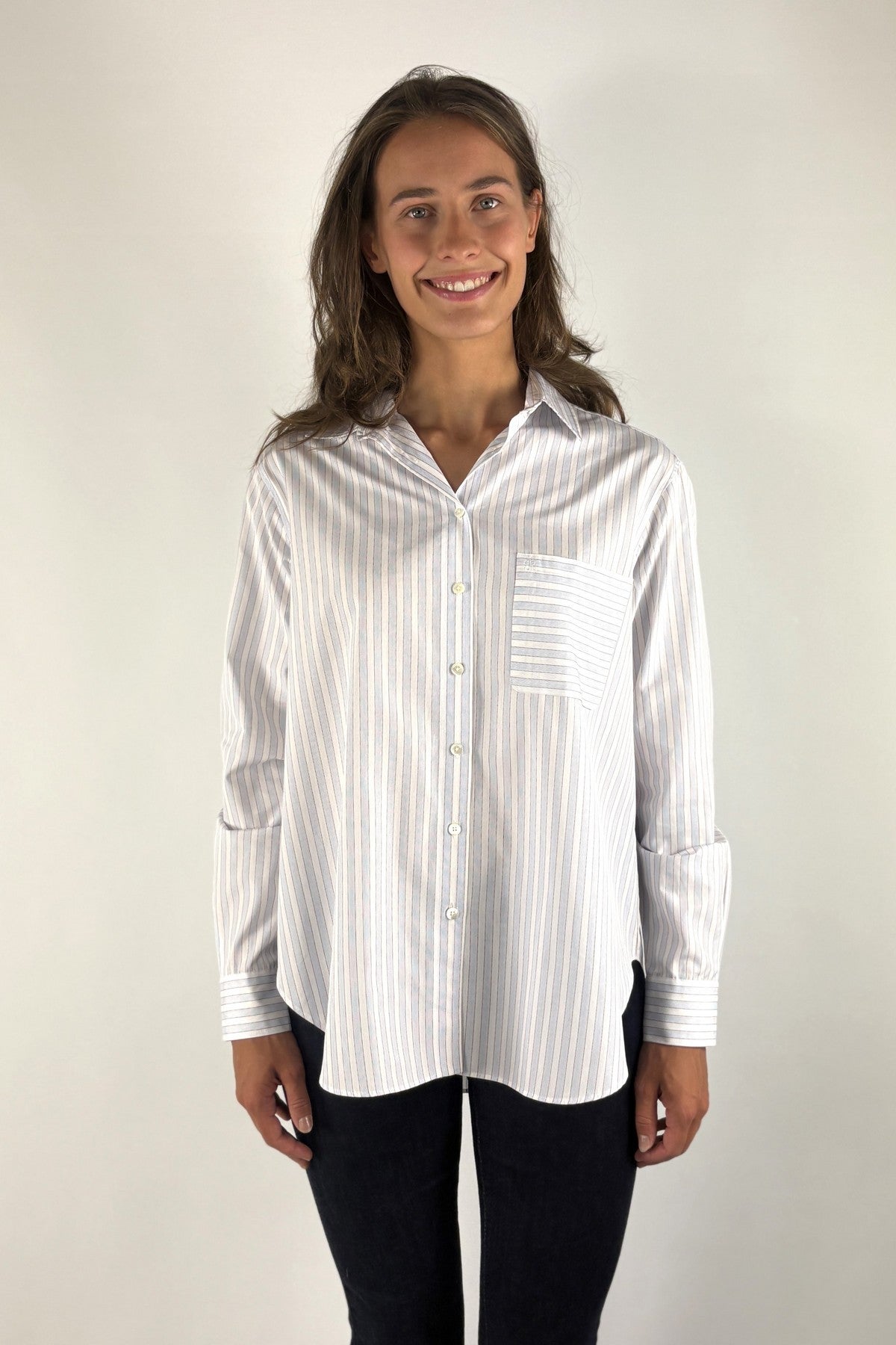 Hemisphere 262AMELIAST-32 blouse Big Stripes – Redblue