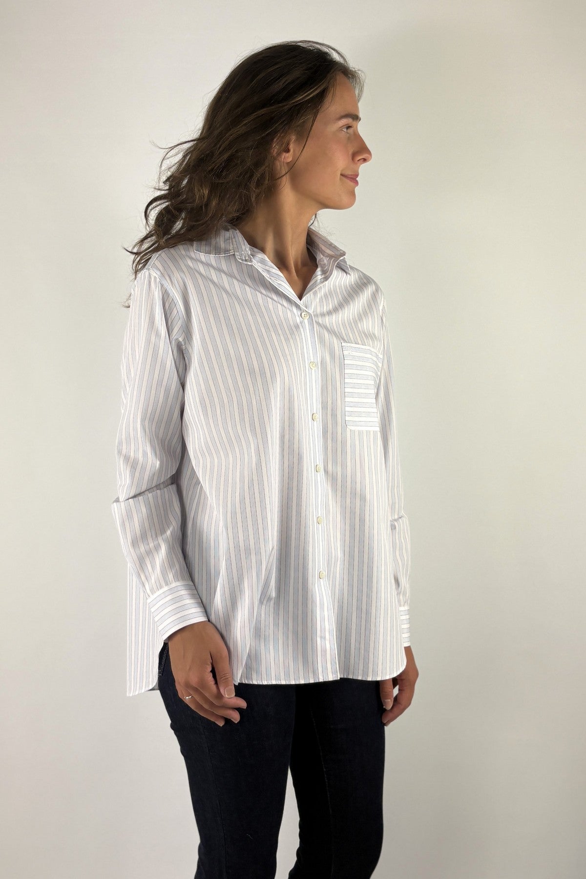 Hemisphere 262AMELIAST-32 blouse Big Stripes – Redblue
