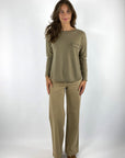 Hemisphere 2621328GR-4 cashmere pull met glitterdetail – Dried Herbs