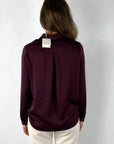 Hemisphere - 2526HELLA-5 - Bloes zijdestretch - burgundy