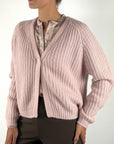 Hemisphere 262C504-17 cardigan kasjmier katoen – Powder Blush