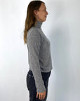 Hemisphere - 2521358SL-4 - Pull rolkraag 100% cashmere - middengrijs
