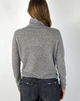 Hemisphere - 2521358SL-4 - Pull rolkraag 100% cashmere - middengrijs