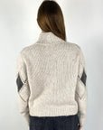 Hemisphere - 252C556RG-17 - Pull ruitpatroon bicolor - beige anthraciet