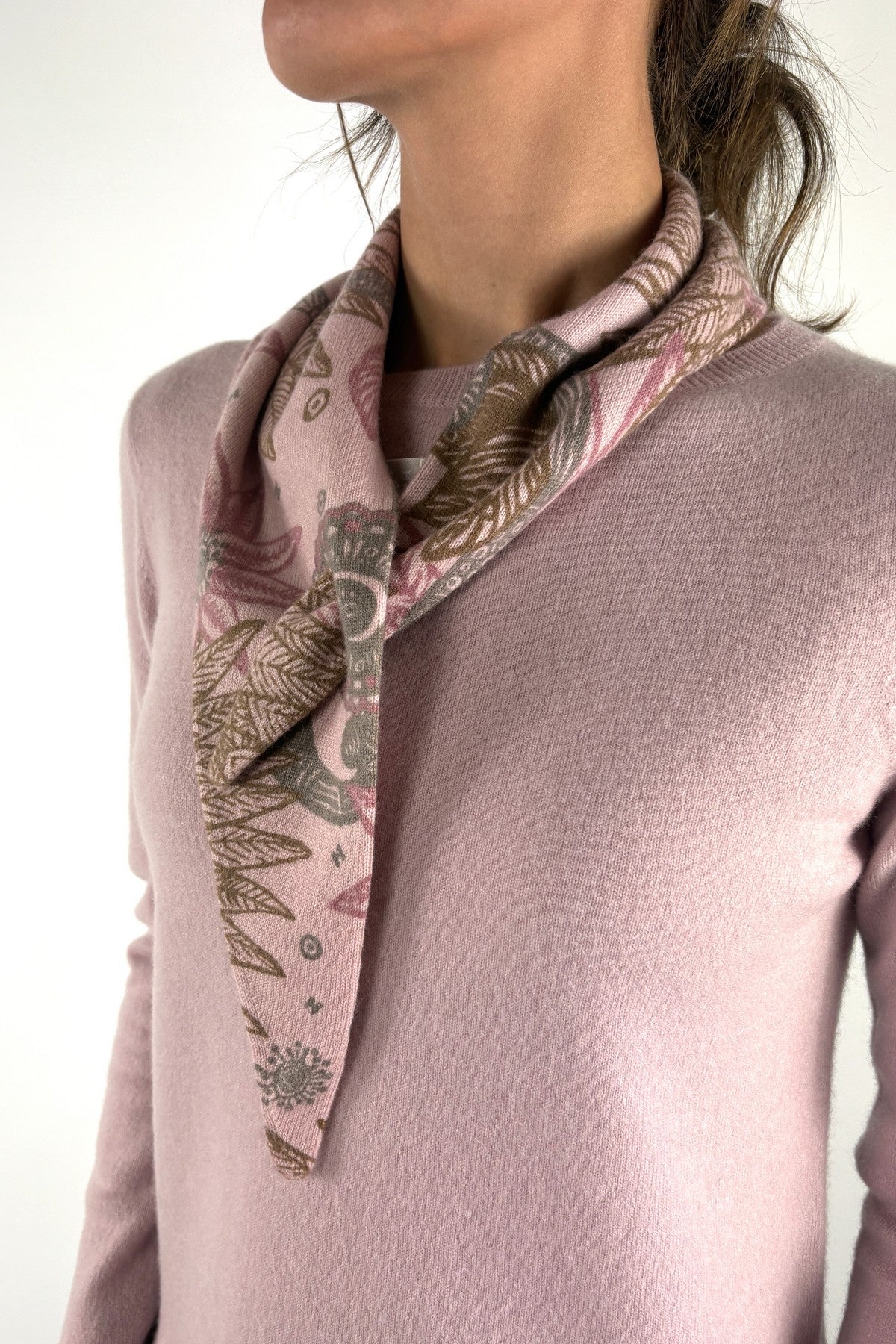 Hemisphere INKECOLLAR1 cashmere sjaaltje jungleprint – 262C