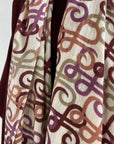 Hemisphere - Hydabig scarf 242C - Sjaal H-print aubergine