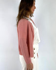 Hemisphere - 251C521-17 - Gillet cashmere katoen - rose desert