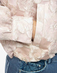 IVI Collection - Satijn-Jacquard Blouson - Poederroze - 26108040