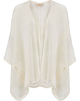 IVI - Solid knit cape - Poncho - off white