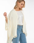 IVI - Solid knit cape - Poncho - off white