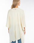 IVI - Solid knit cape - Poncho - off white