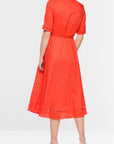 Marc Cain Hemdblusenkleid mit Kordel Sunny Orange – AC 21.41 W70 | 223