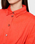 Marc Cain Hemdblusenkleid mit Kordel Sunny Orange – AC 21.41 W70 | 223