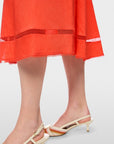 Marc Cain Hemdblusenkleid mit Kordel Sunny Orange – AC 21.41 W70 | 223