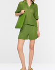 Marc Cain Pullover mit Ajourmuster und V-Ausschnitt – AC 41.35 M25 | 526
