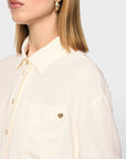 Marc Cain blouse met structuurpatroon Bright Ecru – AC 51.30 W63 | 112