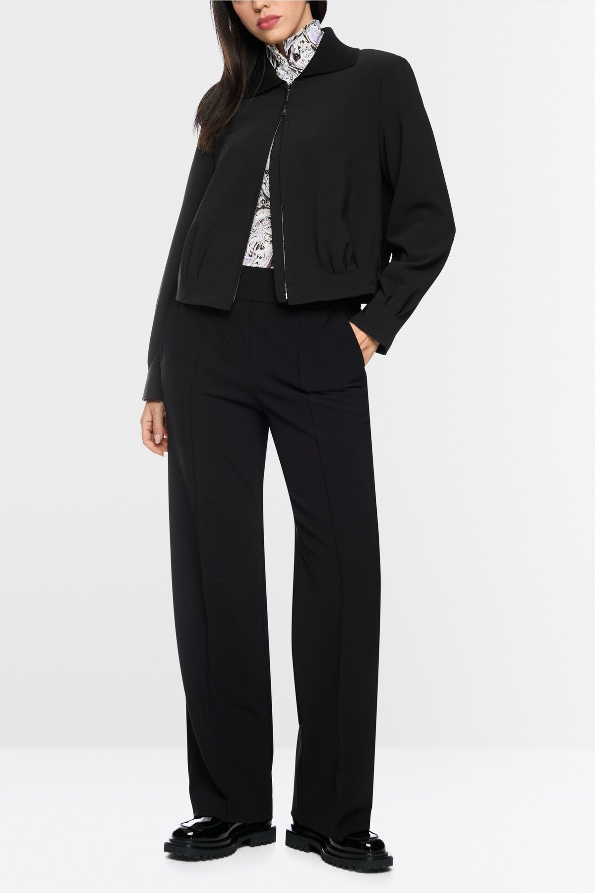 Marc Cain blousonjasje met kraag – Black New