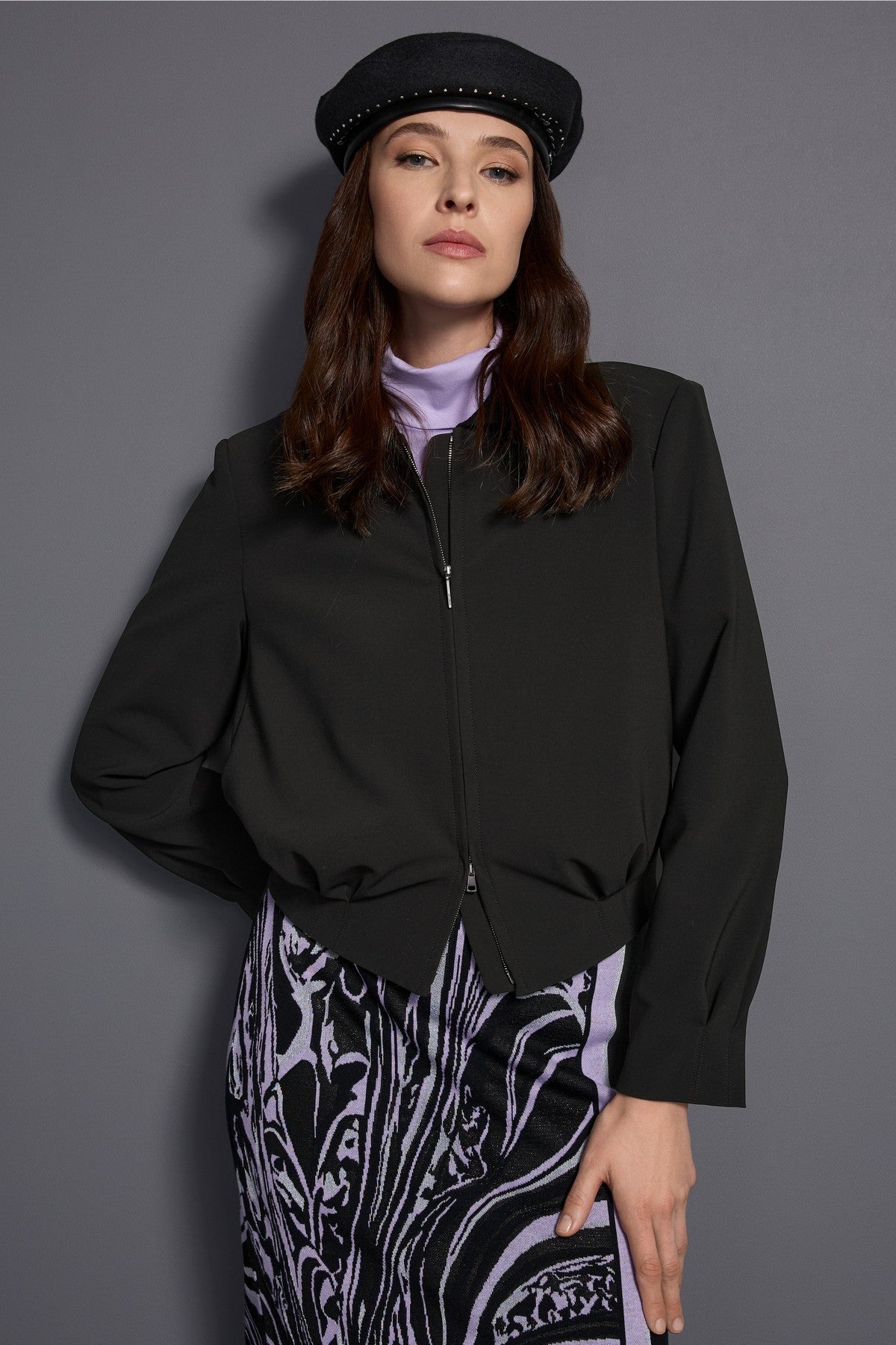 Marc Cain blousonjasje met kraag – Black New