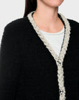 Marc Cain bouclé-vest Gebreid in Duitsland – Black New