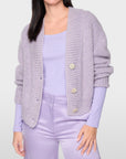 Marc Cain cropped vest – Purple Rose