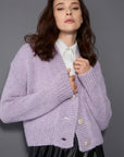 Marc Cain cropped vest – Purple Rose