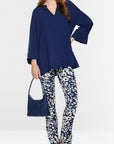 Marc Cain losvallende blouse in tuniekstijl Midnight Sail – BC 51.01 W90 | 391