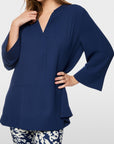 Marc Cain losvallende blouse in tuniekstijl Midnight Sail – BC 51.01 W90 | 391