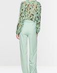 Marc Cain bloemenblouse met volants Silt Green – BC 51.08 W54 | 505