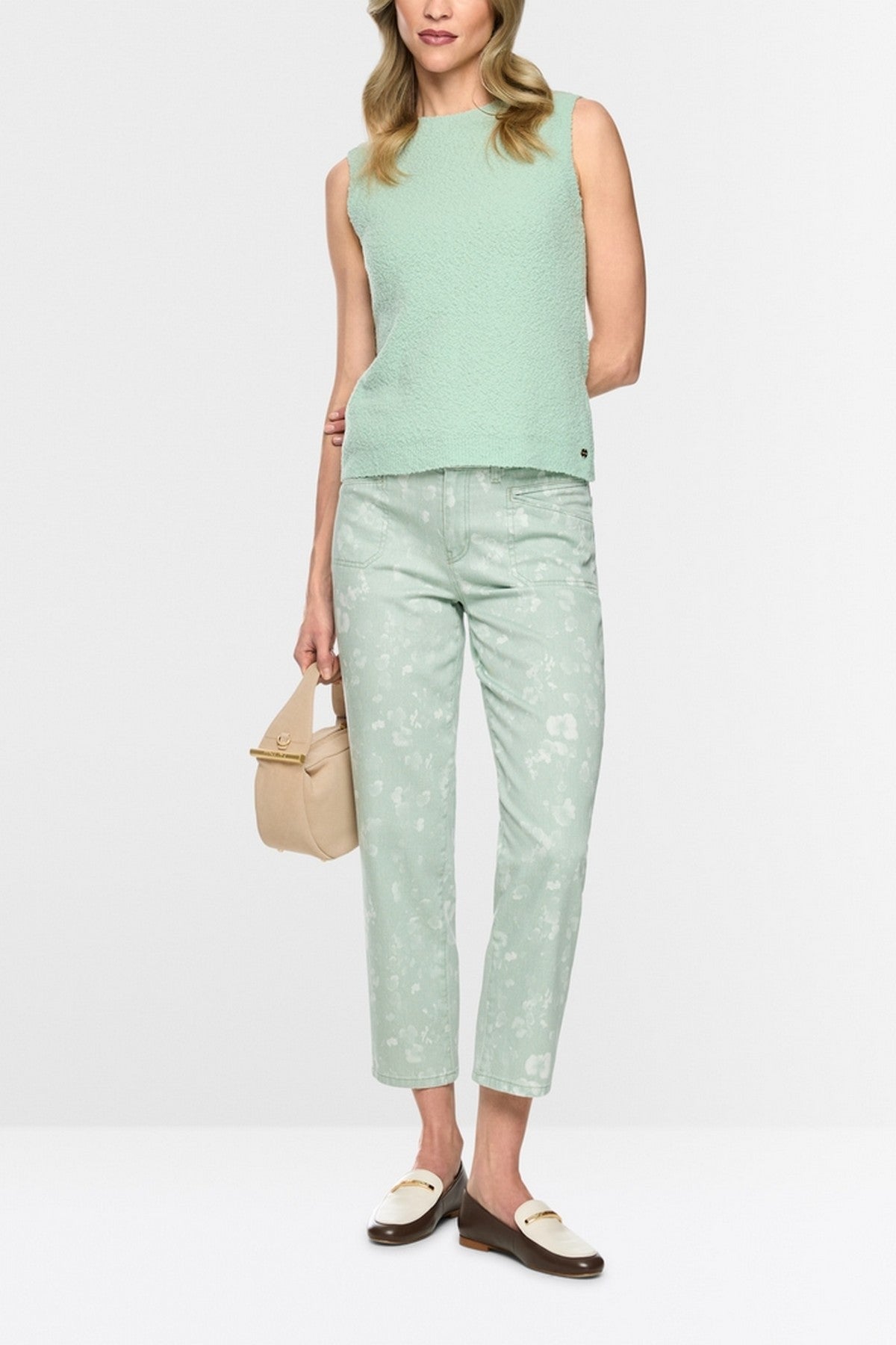 Marc Cain gebreide top Knitted in Germany Silt Green – BC 61.18 M24 | 505
