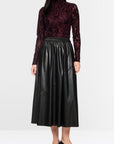 Marc Cain midi-rok in leerlook – Black New