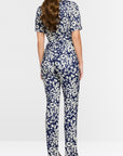Marc Cain SYDNEY broek met print Midnight Sail – BC 81.35 J41 | 391