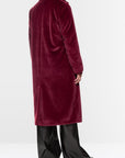 Marc Cain - ZC 11.04 W42 | 294 - Mantel lang teddy - burgundy