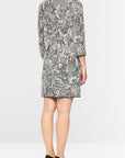 Marc Cain - ZC 21.39 M38 | 182 - Jurk recht city motief - smoke