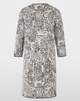 Marc Cain - ZC 21.39 M38 | 182 - Jurk recht city motief - smoke