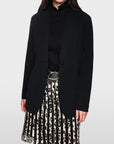 Marc Cain - ZC 34.04 J10 | 900 - Blazer zonder revers - zwart