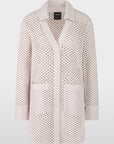 Marc Cain - ZC 39.03 M17 | 702 - Cardigan rasterstructuur - light taupe
