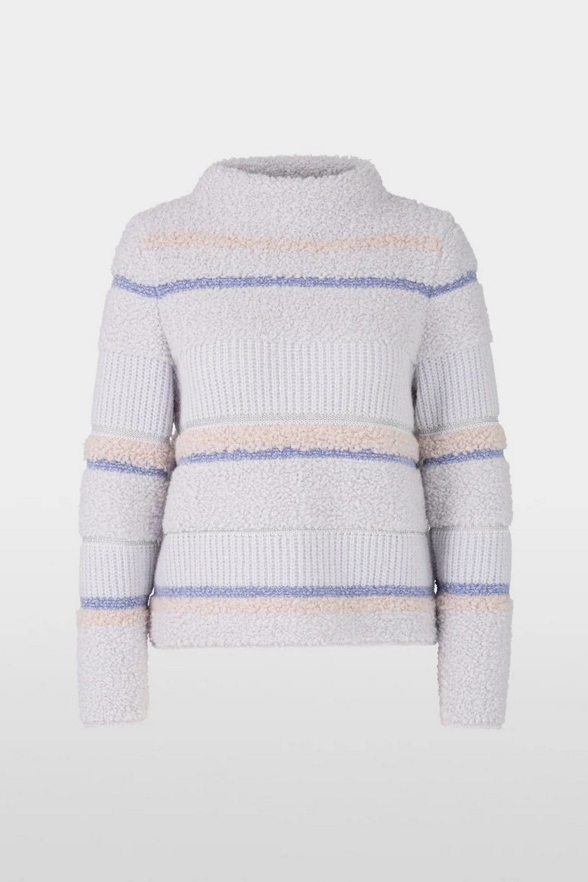Damespull van Marc cain model ZC 41.14 M06 met strepen in soft lavender kleur