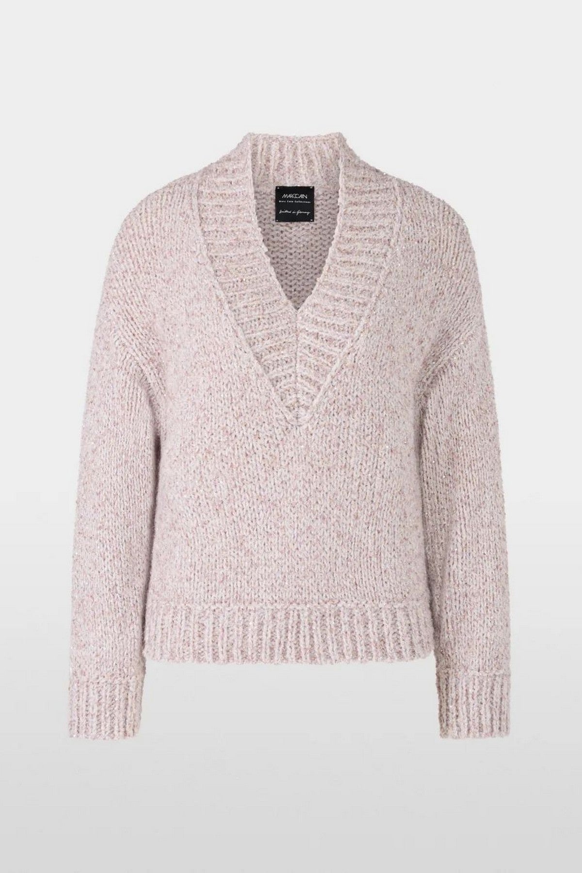 Trui met glitters van Marccain model ZC 41.24 M25 in kleur light desert