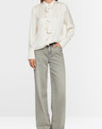 Marc Cain - ZC 51.24 W78 | 182 - Blouse zijde volant - stone