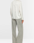 Marc Cain - ZC 51.24 W78 | 182 - Blouse zijde volant - stone